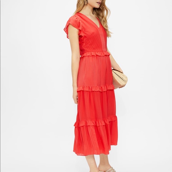 Ted Baker | Dresses | Ted Bakertiliana Ruffle Detail Tiered Midi Dress | Poshmark